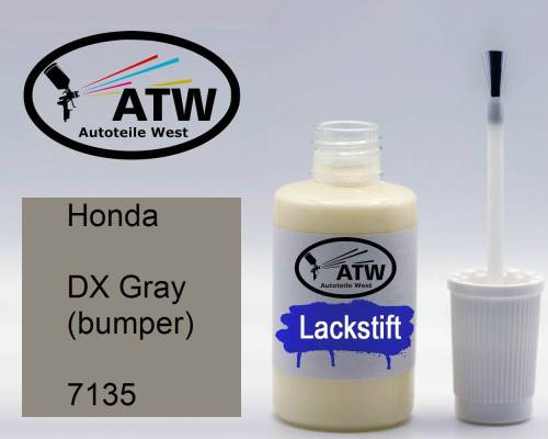 Honda, DX Gray (bumper), 7135: 20ml Lackstift, von ATW Autoteile West.